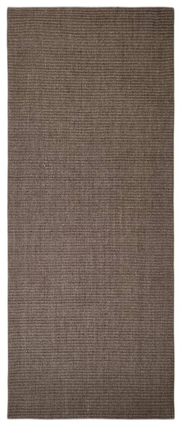 Covor din sisal pentru ansamblu de zgâriat, maro, 100x250 cm