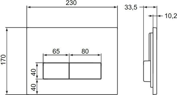 Ideal Standard buton de spălare pentru WC crom lucios W3708AA