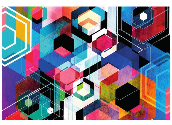 Tapet geometrie abstractă