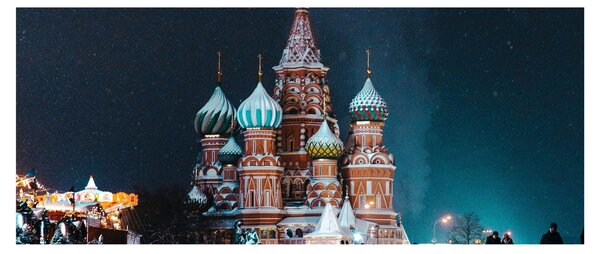 Tablou construcției din Rusia (120x50 cm)