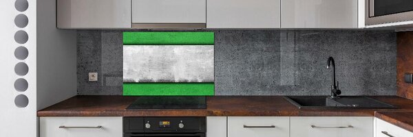 Panou perete bucătărie perete verde