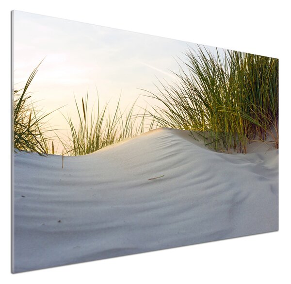 Sticlă printata bucătărie dune de coastă