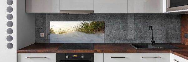 Sticlă printata bucătărie dune de coastă