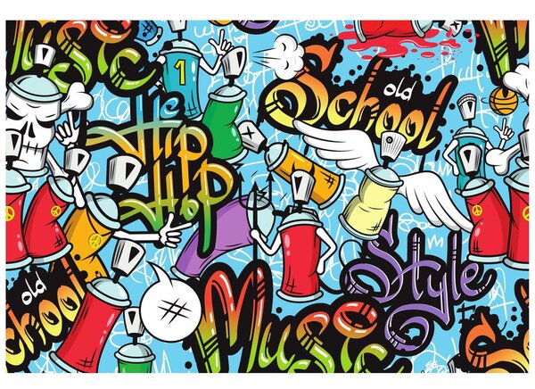 Tapet street art vesel