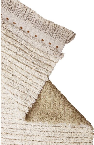 Covor bej din bumbac 140x200 cm Duetto Sage – Lorena Canals