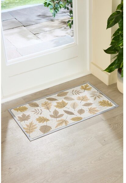 Covoraș de intrare 40x70 cm Autumn Neutral Leaves – Artsy Doormats