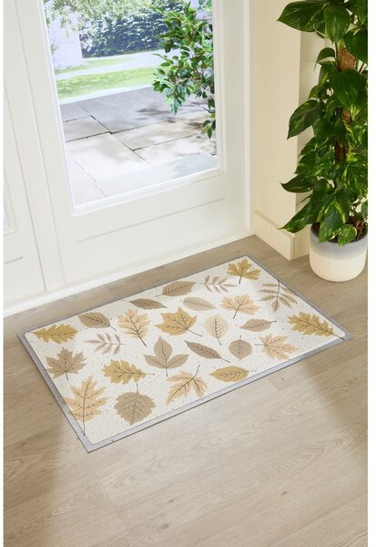 Covoraș de intrare 40x70 cm Autumn Neutral Leaves – Artsy Doormats