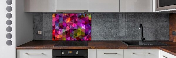Panou sticlă decorativa bucătărie valuri abstracte