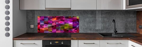 Panou sticlă decorativa bucătărie valuri abstracte