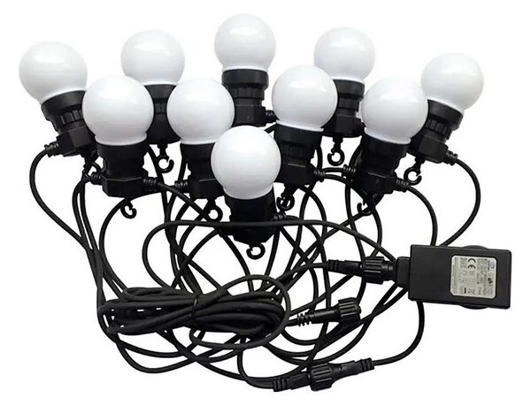 Șir LED exterior STRING 5m 10xLED/0,5W/230V IP44 3000K