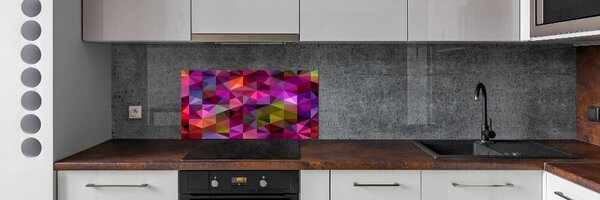 Panou sticlă decorativa bucătărie valuri abstracte