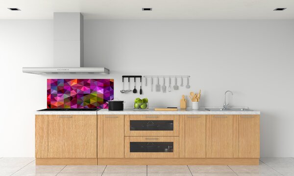 Panou sticlă decorativa bucătărie valuri abstracte