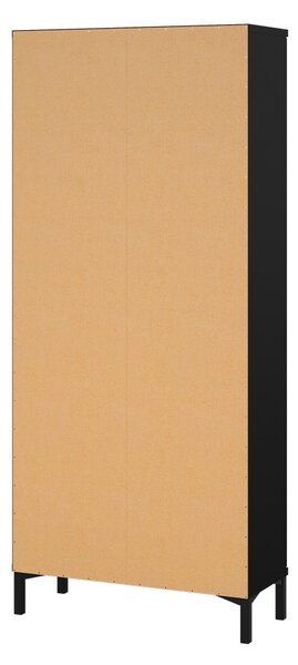 Vitrină neagră 89x203 cm Roma – Tvilum