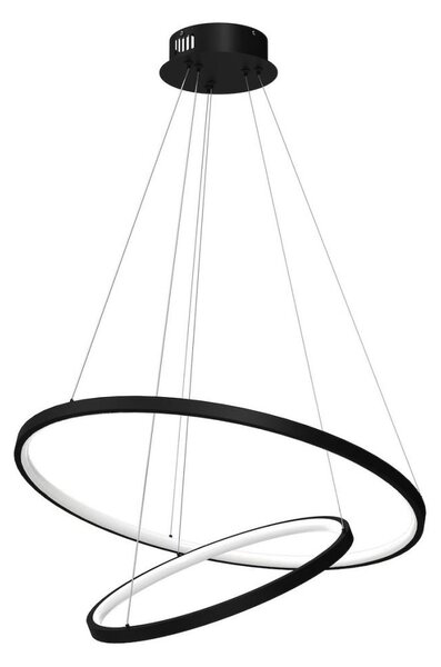 Lustră LED pe cablu HOOP LED/51W/230V d. 60 cm 4000K negru
