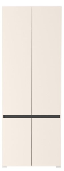 Dulap LONDON 5, casmir/gri antracit, PAL, cu 4 usi, 80x38x220 cm