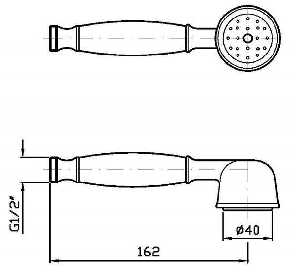 Zucchetti Delfiflu duș de mână crom Z9472P.C