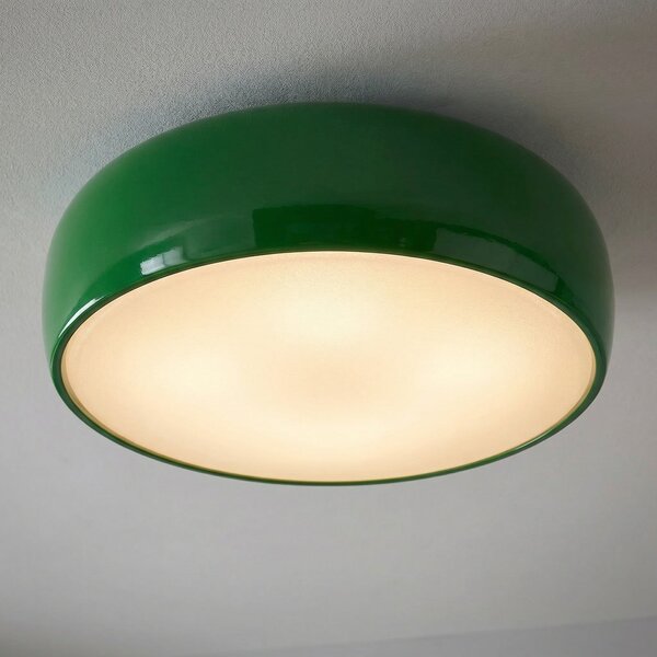 FLOS Smithfield C Plafonieră în culoarea verde, reglabil, Verde, Camera de zi / sufragerie, Metal, Design