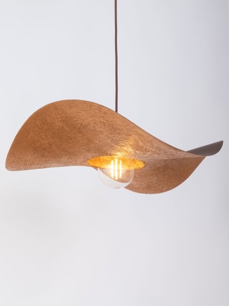 Lustră pe cablu KAPELLO 1xE27/60W/230V d. 55 cm maro/cupru