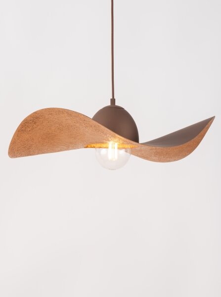 Lustră pe cablu KAPELLO 1xE27/60W/230V d. 55 cm maro/cupru