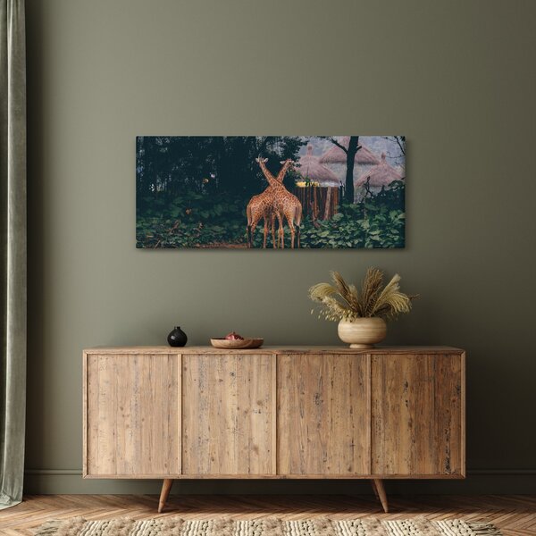 Tablou cu două girafe (120x50 cm)