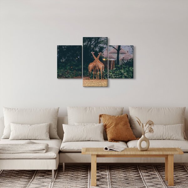 Tablou cu două girafe (90x60 cm)