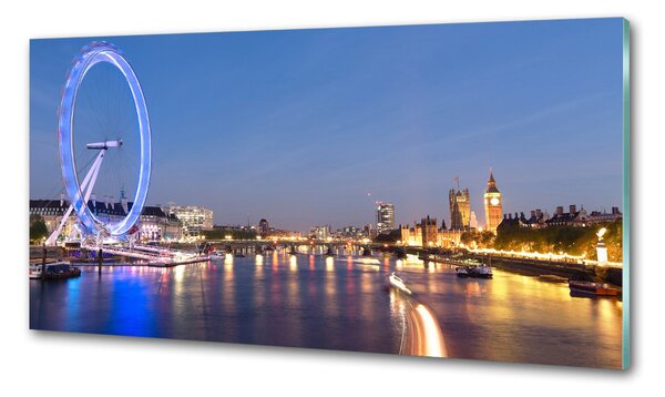 Panou sticlă decorativa bucătărie London Eye