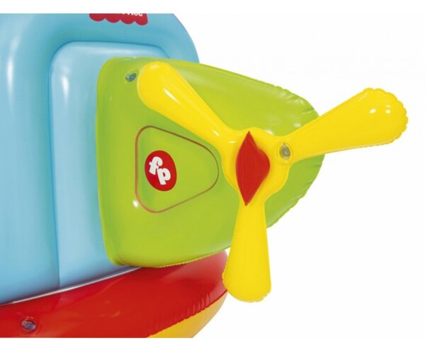 Spatiu de joaca copii 155x102x91 cm, elicopter gonflabil cu 25 bile multicolore, interior/exterior