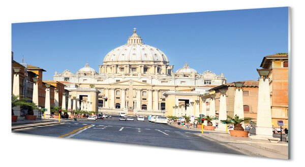 Panouri de sticlă Catedrala Roma străzi clădiri