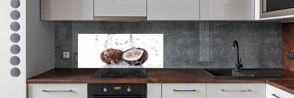 Panou sticlă bucătărie Și apă de nucă de cocos