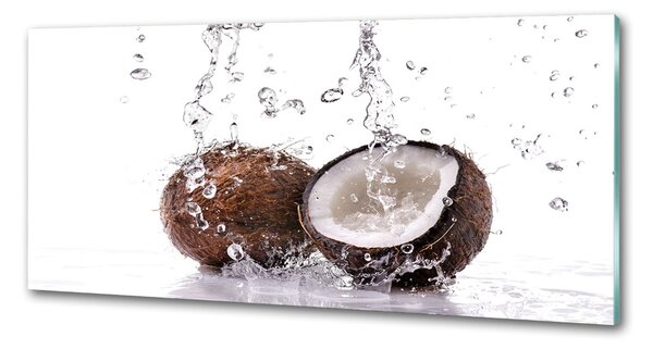 Panou sticlă bucătărie Și apă de nucă de cocos