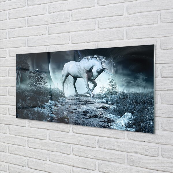 Panouri de sticlă Forest Unicorn Moon