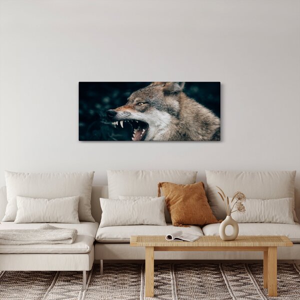 Tablou cu lup (120x50 cm)