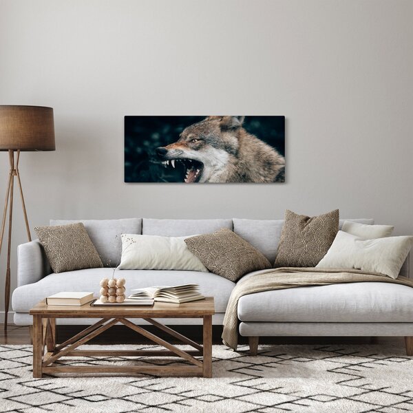 Tablou cu lup (120x50 cm)