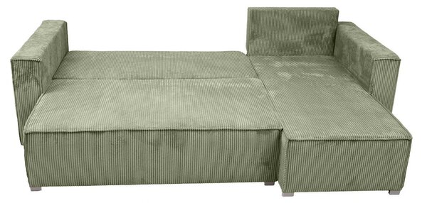 Canapea colt extensibila SMART COSARO menta, cu colt bilateral + 2 perne CADOU
