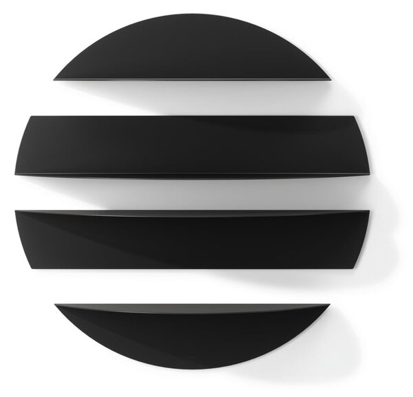 Rafturi negre 4 buc. din metal 76 cm Solis – Umbra