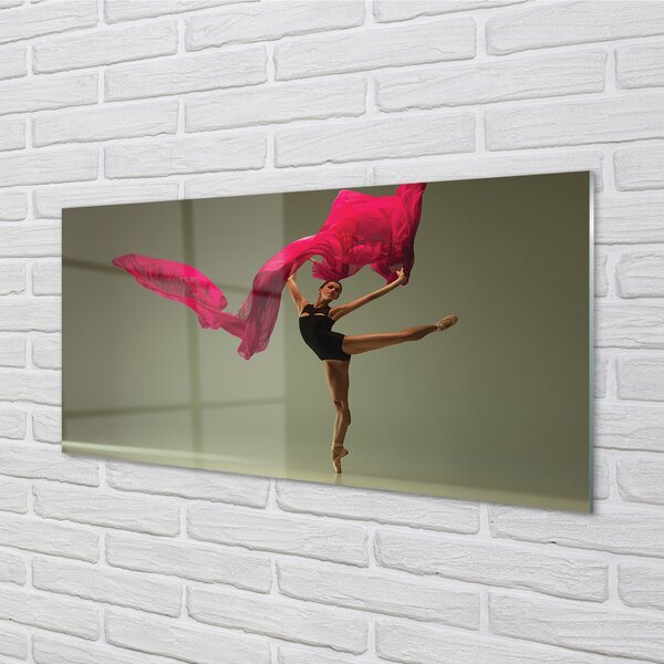 Panouri de sticlă Material roz Ballerina