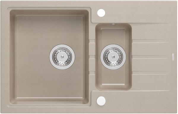 Quadron Peter chiuveta graniteq 78x50 cm bej HCQP57850BEZP