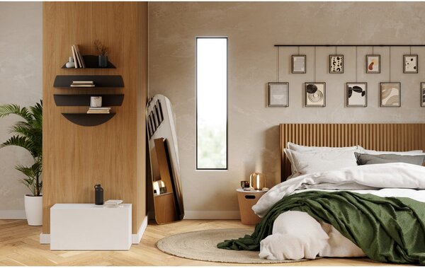 Rafturi negre 4 buc. din metal 76 cm Solis – Umbra