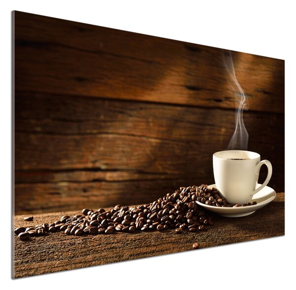 Panou sticla securizata bucatarie ceașcă de cafea