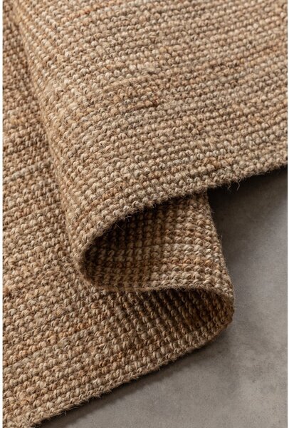 Covor tip traversă în culoare naturală din iută 80x200 cm Bouclé – Hanse Home