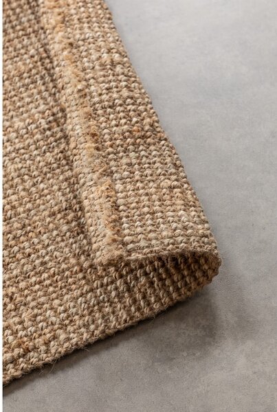 Covor tip traversă în culoare naturală din iută 80x200 cm Bouclé – Hanse Home