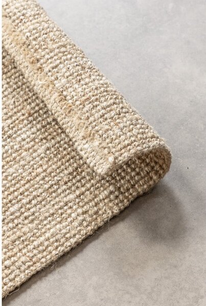 Covor tip traversă crem din iută 80x200 cm Bouclé – Hanse Home