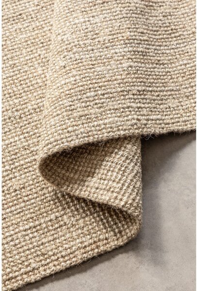 Covor tip traversă crem din iută 80x200 cm Bouclé – Hanse Home