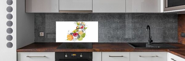 Sticlă printata bucătărie gheață de fructe