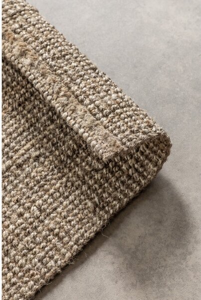 Covor tip traversă taupe din iută 80x200 cm Bouclé – Hanse Home