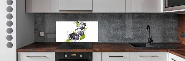 Panou sticlă bucătărie Fructe de padure gheata