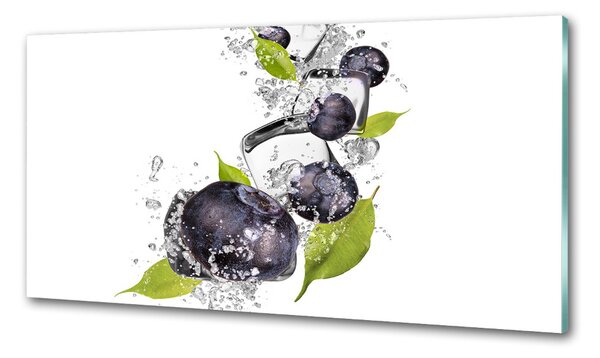 Panou sticlă bucătărie Fructe de padure gheata