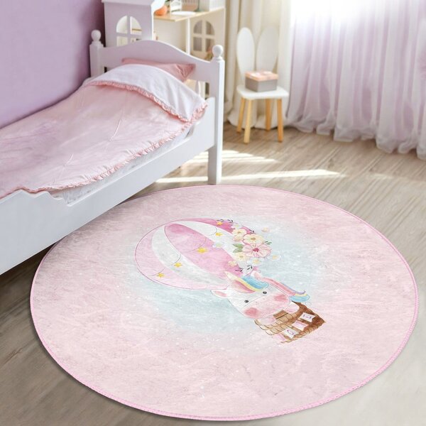 Covor pentru copii roz ø 120 cm Comfort – Mila Home