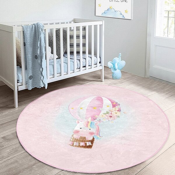 Covor pentru copii roz ø 120 cm Comfort – Mila Home