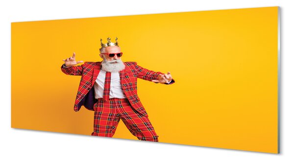 Panouri de sticlă Costum om carouri